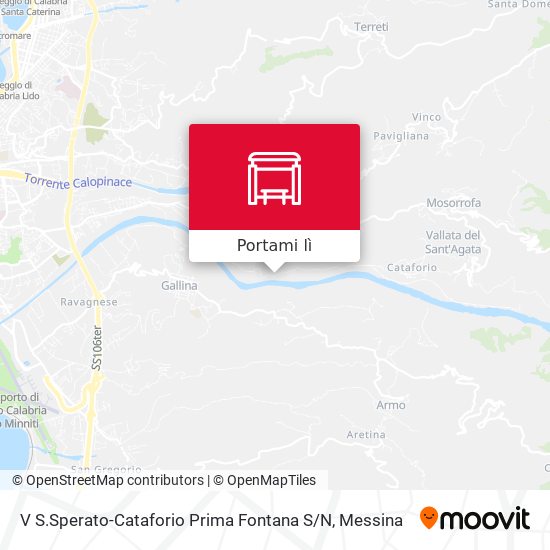 Mappa V S.Sperato-Cataforio  Prima Fontana S / N