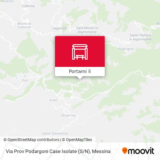 Mappa Via Prov Podargoni  Case Isolate (S / N)