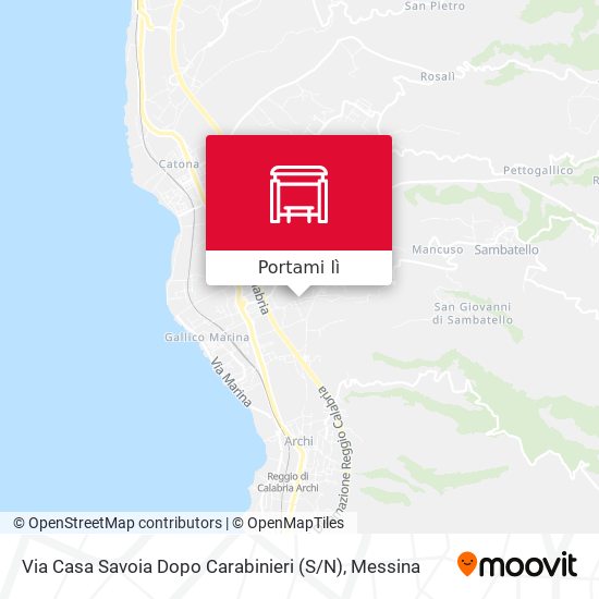 Mappa Via Casa Savoia  Dopo Carabinieri (S / N)