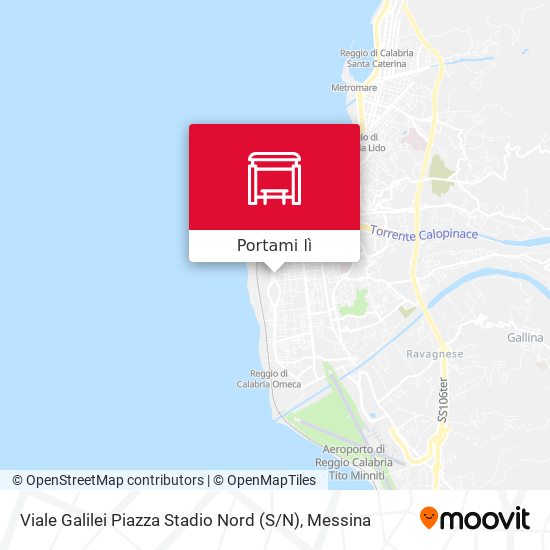 Mappa Viale Galilei Piazza Stadio Nord (S / N)