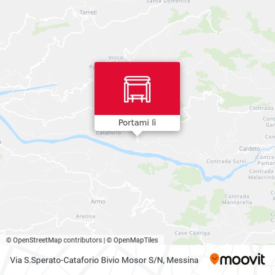 Mappa Via S.Sperato-Cataforio  Bivio Mosor S / N