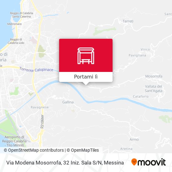 Mappa Via Modena Mosorrofa, 32 Iniz. Sala S / N