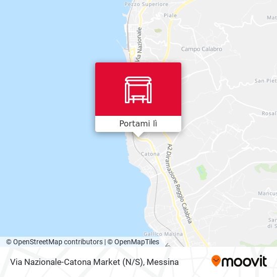 Mappa Via Nazionale-Catona Market (N / S)