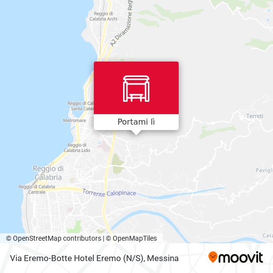 Mappa Via Eremo-Botte  Hotel Eremo (N / S)