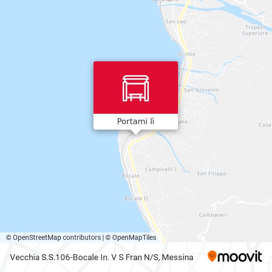 Mappa Vecchia S.S.106-Bocale  In. V S Fran N / S