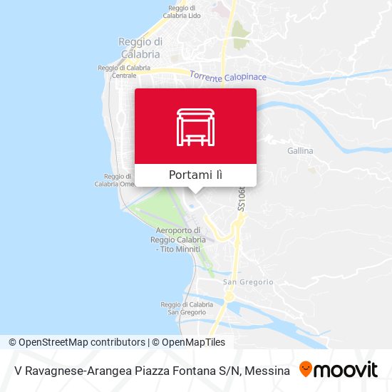 Mappa V Ravagnese-Arangea  Piazza Fontana S / N