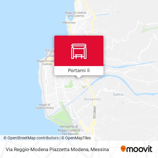 Mappa Via Reggio-Modena  Piazzetta Modena