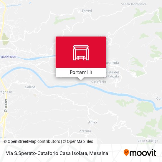 Mappa Via S.Sperato-Cataforio  Casa Isolata