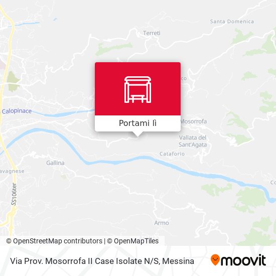Mappa Via Prov. Mosorrofa  II Case Isolate N / S
