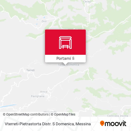 Mappa Vterreti-Pietrastorta  Distr. S Domenica