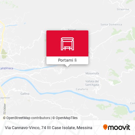 Mappa Via Cannavo-Vinco, 74  III Case Isolate