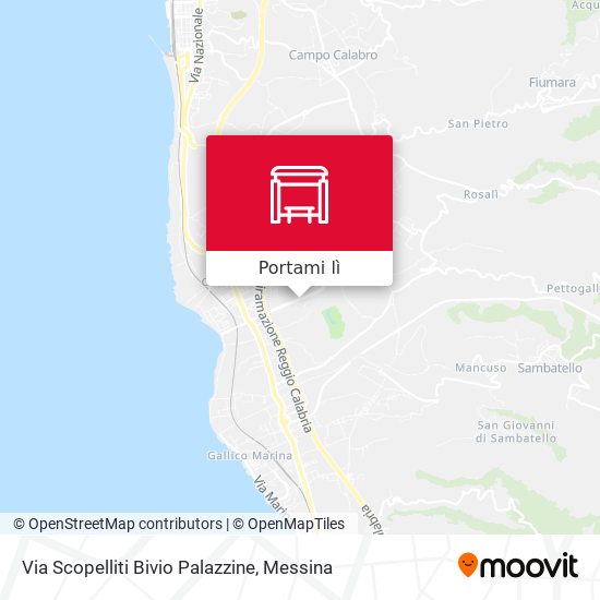 Mappa Via Scopelliti  Bivio Palazzine