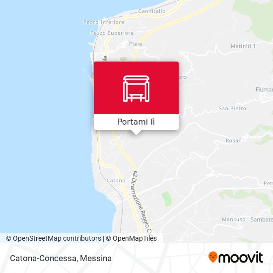 Mappa Catona-Concessa