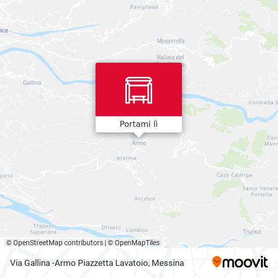 Mappa Via Gallina -Armo  Piazzetta Lavatoio
