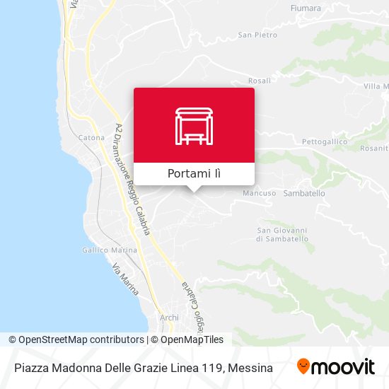 Mappa Piazza Madonna Delle Grazie  Linea 119