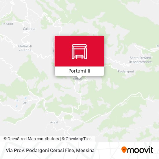 Mappa Via Prov. Podargoni  Cerasi Fine