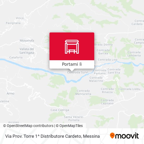 Mappa Via Prov. Torre 1^ Distributore  Cardeto