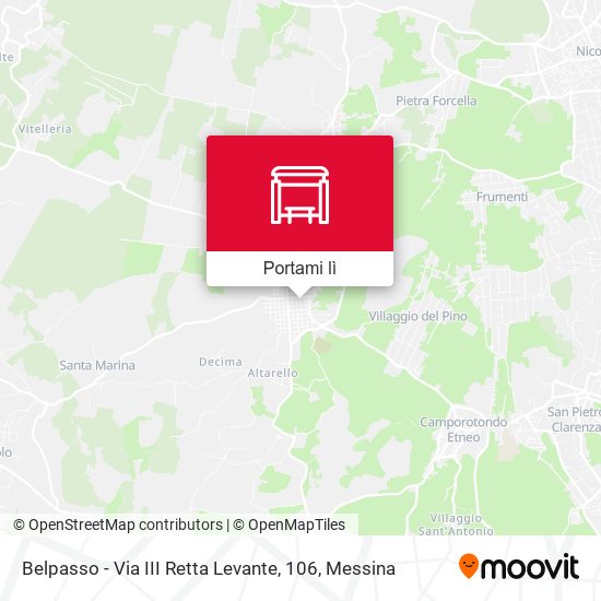 Mappa Belpasso - Via III Retta Levante, 106