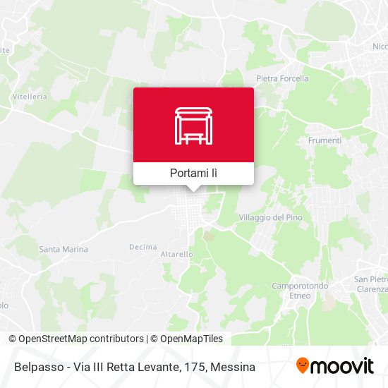 Mappa Belpasso - Via III Retta Levante, 175