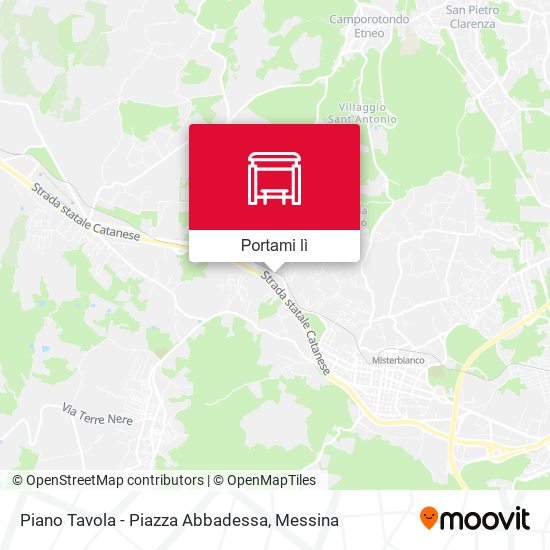 Mappa Piano Tavola - Piazza Abbadessa