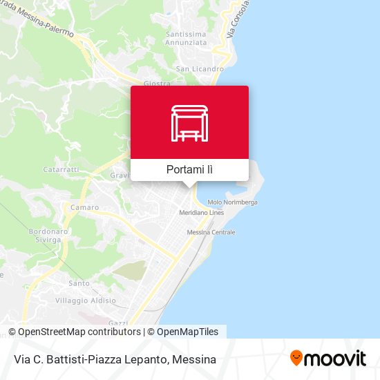 Mappa Via C. Battisti-Piazza Lepanto