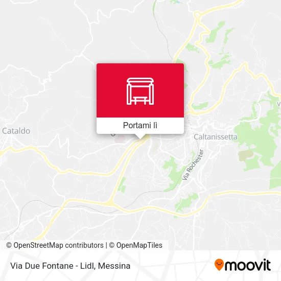 Mappa Via Due Fontane - Lidl