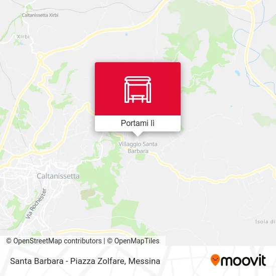 Mappa Santa Barbara - Piazza Zolfare