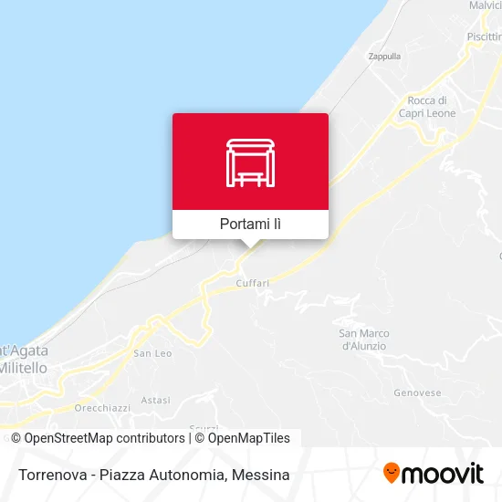 Mappa Torrenova - Piazza Autonomia