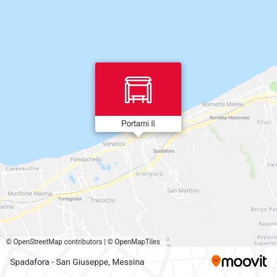 Mappa Spadafora - San Giuseppe