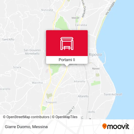 Mappa Giarre Duomo