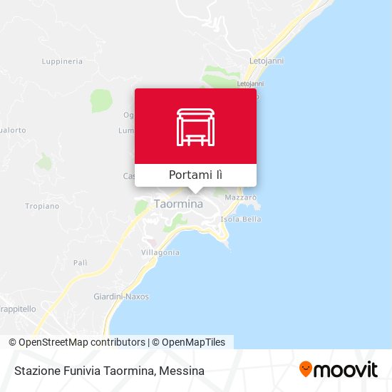 Mappa Stazione Funivia Taormina