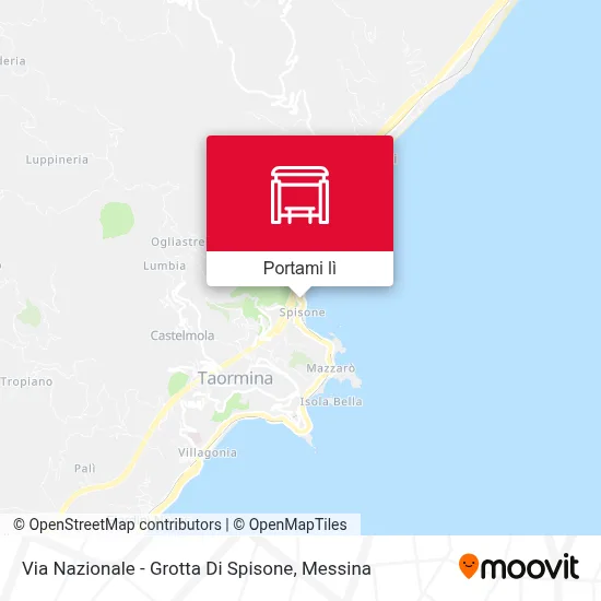 Mappa Via Nazionale - Grotta Di Spisone