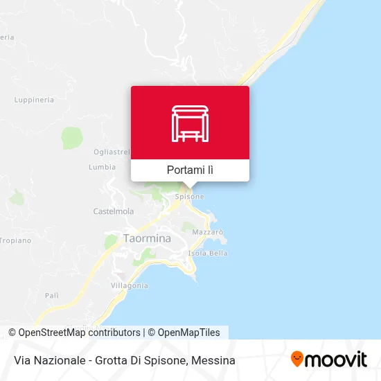 Mappa Via Nazionale - Grotta Di Spisone