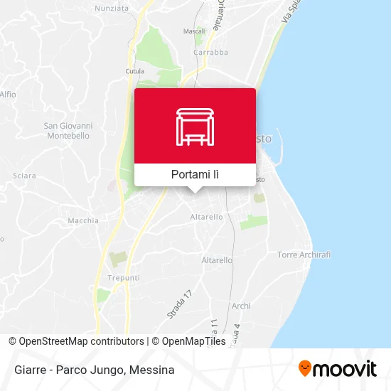 Mappa Giarre - Parco Jungo