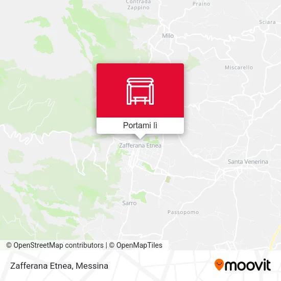 Mappa Zafferana Etnea