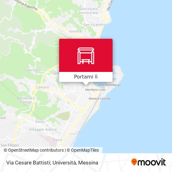 Mappa Via Cesare Battisti; Università