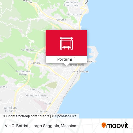 Mappa Via C. Battisti; Largo Seggiola