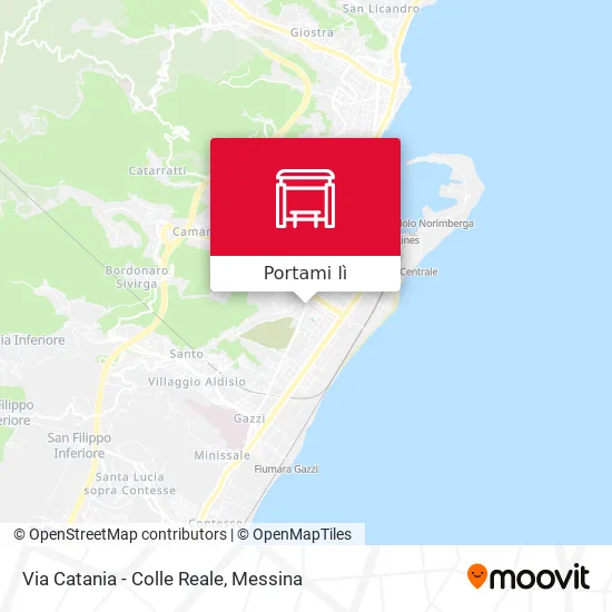 Mappa Via Catania - Colle Reale