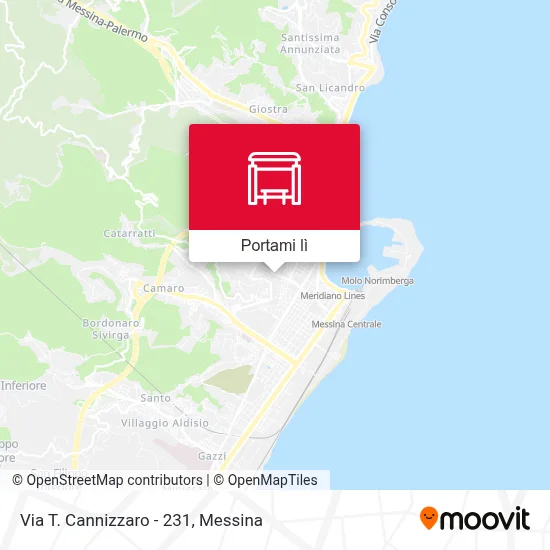 Mappa Via T. Cannizzaro - 231