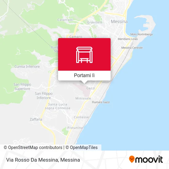 Mappa Via Rosso Da Messina