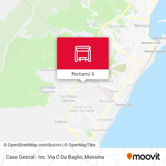 Mappa Case Gescal - Inc. Via C.Da Baglio