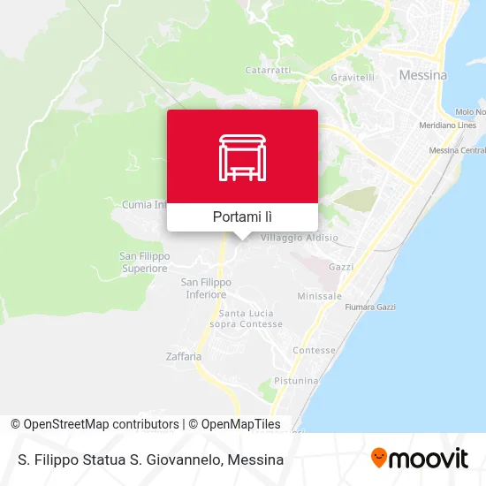 Mappa S. Filippo  Statua S. Giovannelo