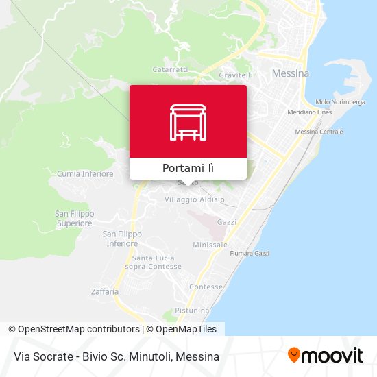 Mappa Via Socrate - Bivio Sc. Minutoli