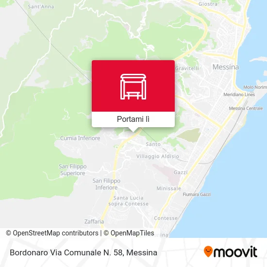 Mappa Bordonaro  Via Comunale N. 58
