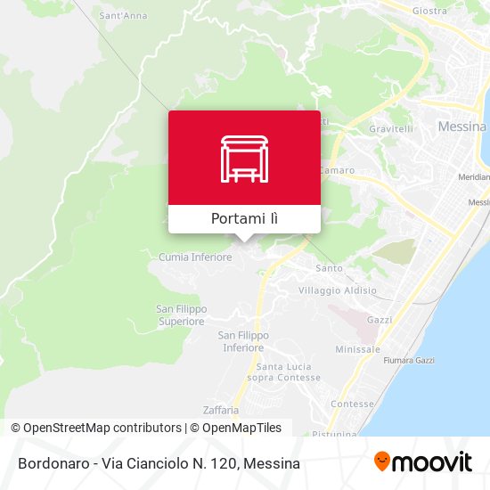 Mappa Bordonaro - Via Cianciolo N. 120