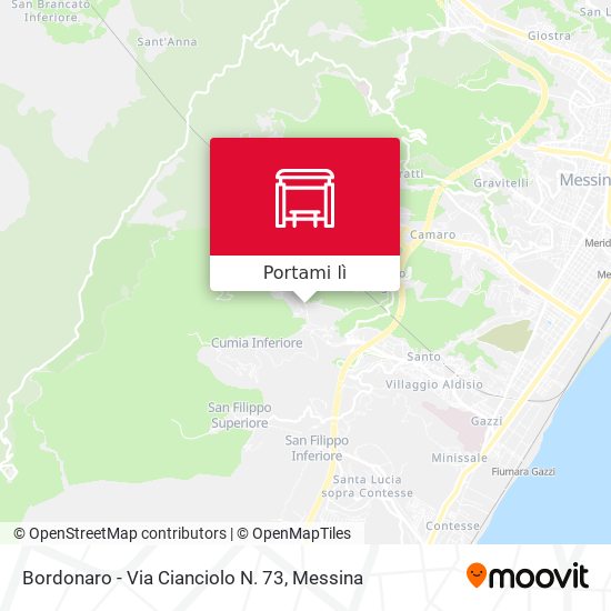 Mappa Bordonaro - Via Cianciolo N. 73