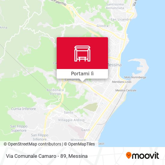 Mappa Via Comunale Camaro - 89