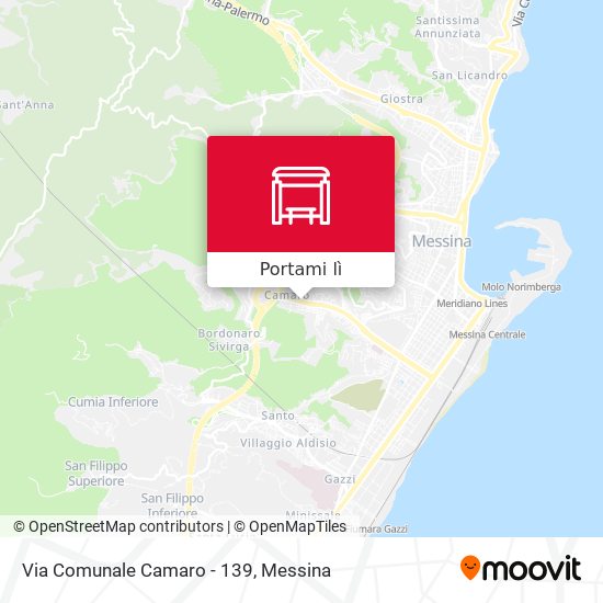 Mappa Via Comunale Camaro - 139