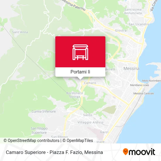 Mappa Camaro Superiore - Piazza F. Fazio