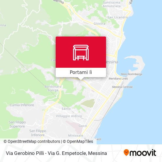 Mappa Via Gerobino Pilli - Via G. Empetocle